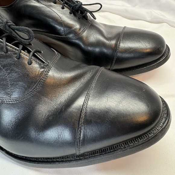 Allen Edmonds Park Avenue Cap-Toe Oxford Leather Dress Shoes Size 10.5 3E Black - Picture 12 of 16